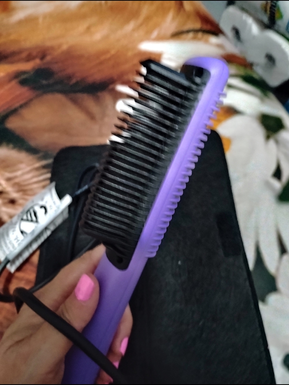 Purple Heated Hair Straightening Brush - Women SA Pro Glider 2.0